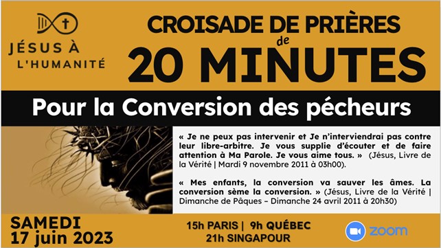 Croisade Mondiale du Rosaire Jésus à l’Humanité