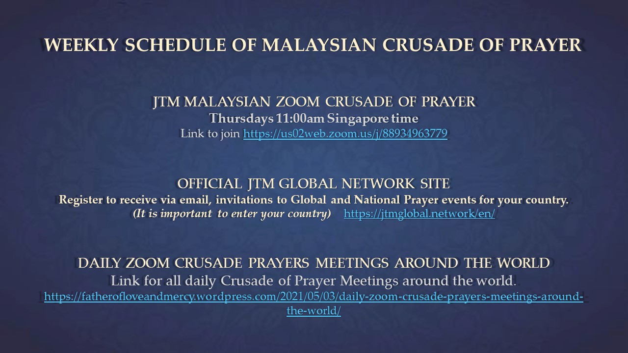 Malaysia Crusade of Prayer and Global Events for May 2023
