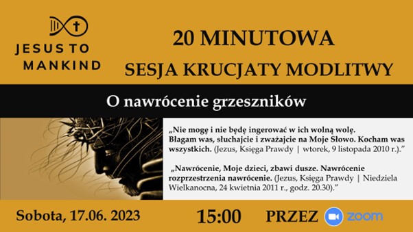 Globalna Krucjata Różańcowa Jezus do Ludzkości, 13 maj