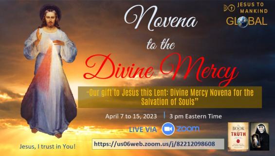 Invitation - Divine Mercy Novena - JTM North America - 3PM Eastern - Apr 7-15