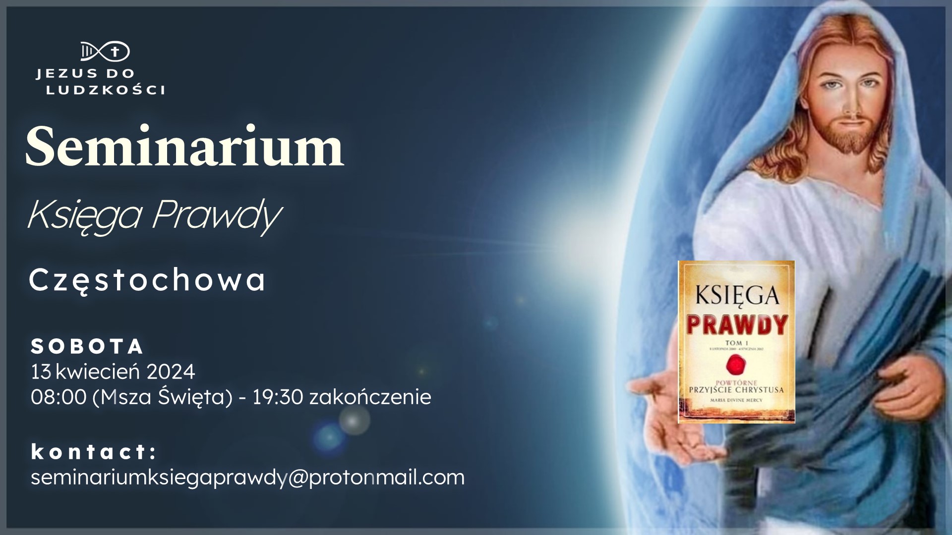 Oficjalne seminarium Księgi Prawdy – 13 kwietnia 2024