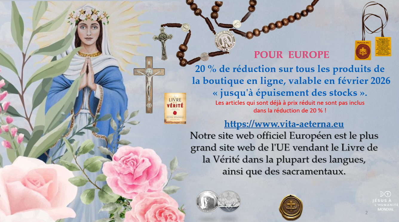 Offre spéciale de 20% de rabais - boutique en ligne vita-aeterna