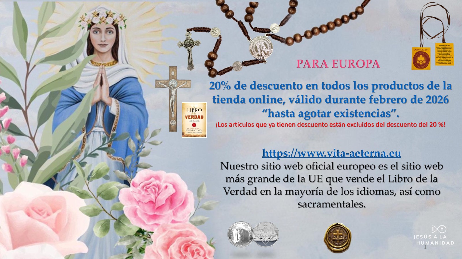 Oferta especial de 20% descuento  - Vita-aeterna tienda online