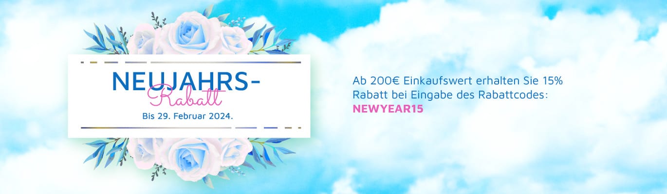 Berichtigung des Promo-Codes - Neujahrsrabbat