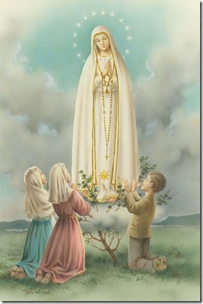 From JTM English Canada:  May 13 - Feast of Our Lady of Fatima - 107th Anniversary