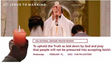 USA National Crusade of Prayer – February 15 – 9PM Eastern